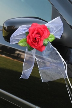 БАНТЫ из шифона, розы, украшение для дома, автомобиля, СВАДЬБА