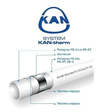 ТРУБА Kan-therm PEX PERT/AL/PERT 16x2 200M ALUPEX