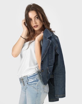 Żakiet Marynarka Katana Damska Jeans Dżins 121 r M