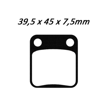 ПЕРЕДНИЕ КОЛОДКИ YAMAHA YFM 350 400 450 GRIZZLY KODIAK