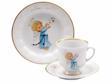 121 122 PAMIĄTKA Mam Roczek 1/3 ANIOŁEK PORCELANA