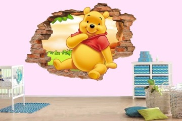 3D наклейки на стену Винни Пух Эльза 160см