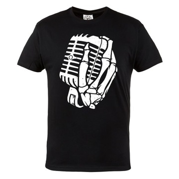 KOSZULKA MUZYCZNA ROCKOWA MIKROFON DEATH SINGER 20