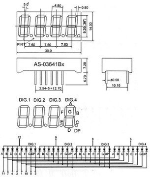 ART LED 4 DIGITS 0,36