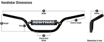 РУЛЬ RENTHAL 1,1/8 ДЮЙМА (28,6 ММ) MX TWINWALL