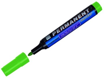 MARKER WODOODPORNY OKRĄGŁY GRANIT ZIELONY FLUO