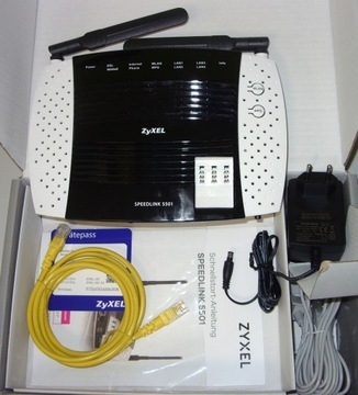 ZyXEL Speedlink 5501 ISDN WLAN IP WAN модем-маршрутизатор