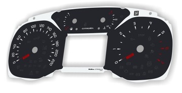 Citroen C3 zamiennik tarcz z MPH na km/h MoMan
