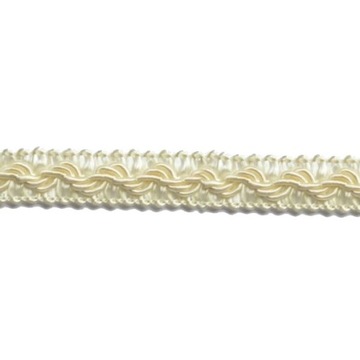 Taśma ozdobna PLECIONA ECRU 1mb 12mm TWB-12