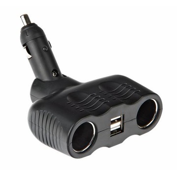 ROZDZIELACZ ROZGAŁĘŹNIK GNIAZDA ZAPALNICZKI 2X USB