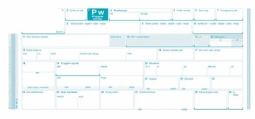 PW Чек на продукцию, однопозиционный, многокопировальный блок, 80 листов 1/3A4 381-8