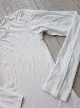 BLUZKA DAMSKA T-shirt Ecru Biały CAMAIEU r. 36 S
