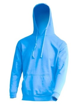 Bluza z kapturem męska - Błękitny - M