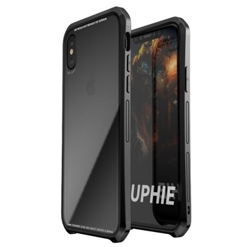 LUPHIE SZKLANE Etui Metal SZKŁO do iPhone X/XS/10