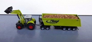 SIKU 1949 CLAAS AXION 850 ТРАКТОР С ПРИЦЕПОМ 1:50