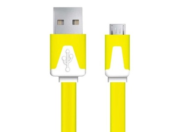 Płaski flat Kabel USB Micro USB 1m kamera tablet