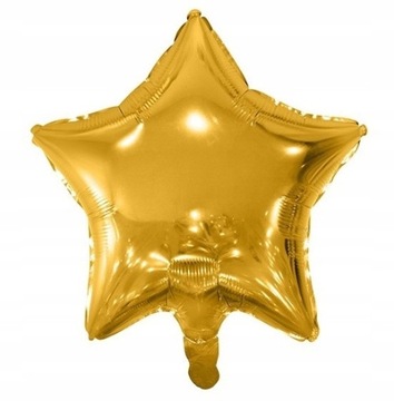 Balon foliowy 48cm GWIAZDA ZŁOTA GWIAZDKA balony