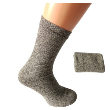 Ponožky frote ponožky 1-PÁR MELANGE GREY