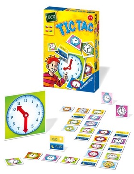 RAVENSBURGER TIC TAC ОБРАЗОВАТЕЛЬНАЯ ИГРА, ОБУЧАЮЩАЯСЯ НА ЧАСЫ