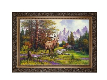 78x52cm Obrazy w Ramie złota biała srebrna Prezent