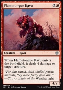 Flametongue Kavu - stwór 4/2 i 4 obrażenia @@