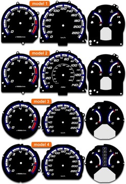 Циферблаты счетчика INDIGLO Honda Prelude MoMan 3-го поколения