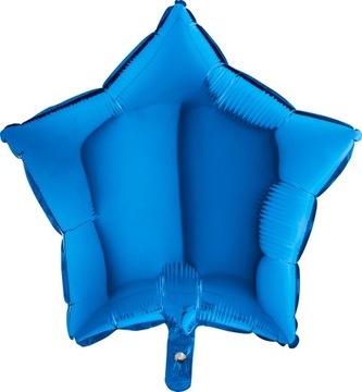 Balon foliowy na hel GWIAZDKA NIEBIESKA 45cm