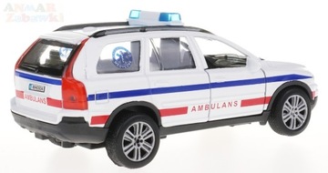 Автомобиль Volvo Emergency Service 14см металл свет звук звук в коробке Цена за штуку