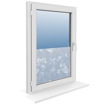 Folia Okleina Okienna Statyczna 45x150 cm Liście 1