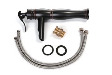фото ориг. №6, Washbasin faucet freestanding retro black royal