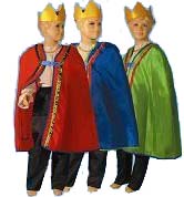 Рождественский костюм KING Ирод маскировочный 134-140 зеленый
