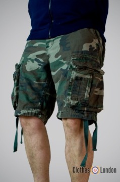 Боевые шорты SURPLUS AIRBORNE Moro Woodland XL