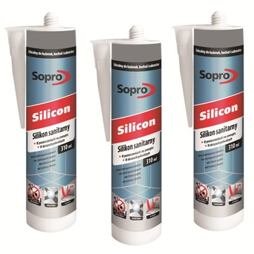 SOPRO SILIKON SANITARNY 050/310 ML BIAŁY 10