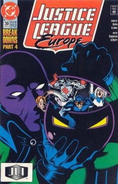 JUSTICE LEAGUE EUROPE # 30 - 1991 - KOMIKS USA 4.5