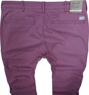 WRANGLER CHINO spodnie slim WINE RED W30 L34