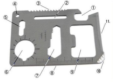 KARTA PRZEŻYCIA Survival Scyzoryk Bear - 11W1 NÓŻ