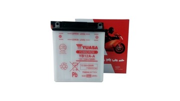 AKUMULATOR YUASA MOTOCYKLOWY YB12A-A 12V 12Ah