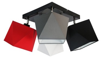LAMPA ŻYRANDOL MŁODZIEŻOWA plafon MIX Abażurow LED