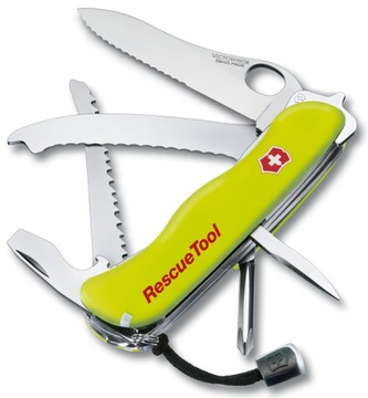 Victorinox 0.8623.MWN, Карманный нож Rescue Tool, + футляр, 111 мм, спасательный