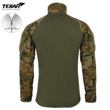 BLUZA WOJSKOWA TAKTYCZNA TEXAR COMBAT SHIRT PL CAMO MORO wz.93 L