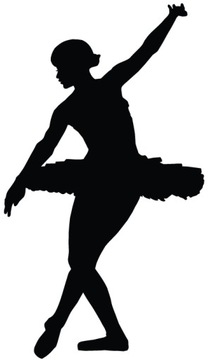 NAKLEJKI NA ŚCIANĘ BALET BALERINA BALETNICA 150cm