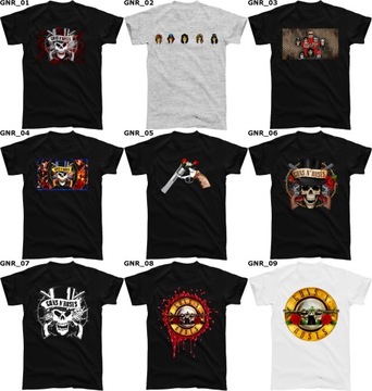 МУЖСКАЯ ФУТБОЛКА GUNS N ROSES, 15 ДИЗАЙНОВ, размеры S и другие