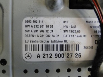 MERCEDES 212 МОНИТОР A2129002726 РАДИО A2129008626