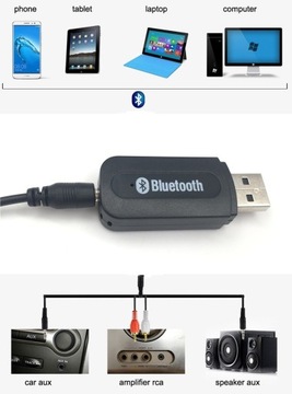 БЕСПРОВОДНОЙ АУДИОРЕСИВЕР BLUETOOTH USB + JACK