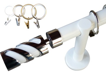 KARNISZ+CICHE KÓŁKA NOWOCZESNY 25MM POJEDYNCZY 240