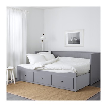 IKEA HEMNES - rama leżanki z 3 szufladami 80x200 cm biały