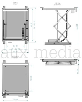 AUX MEDIA Компактный подъемник для проектора