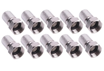 WTYK F 7,2mm Z USZCZELKĄ na kabel RG-6 TRISET-113 10sztuk