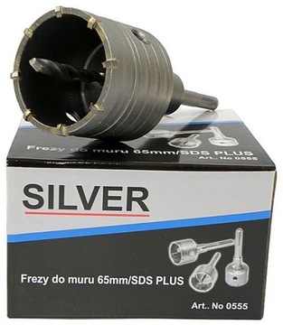 OTWORNICA FREZ DO BETONU MURU 65mm OTWORNICE SDS PLUS KORONKA POD PUSZKĘ
