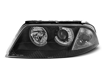 Lampy przód VW PASSAT B5 FL 3BG BLACK Angel Ringi